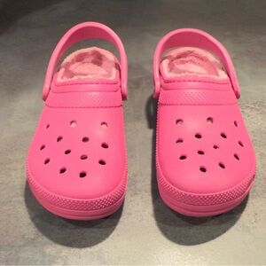 Crocs Pink Matching Fleece Lined Women 11
